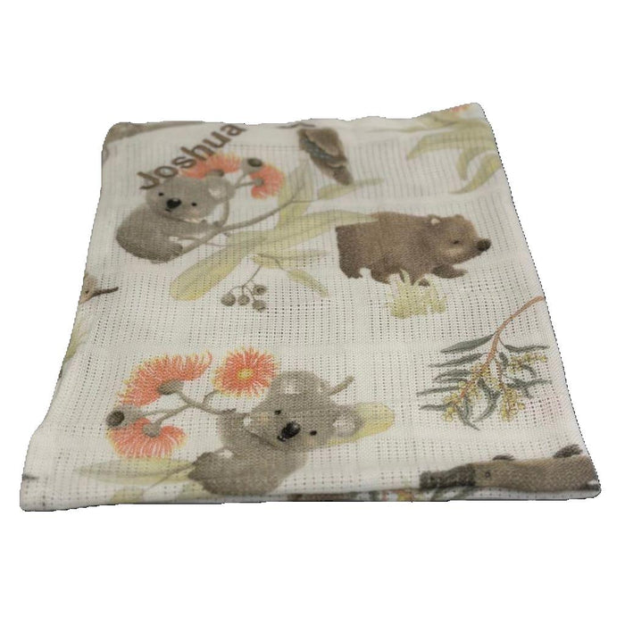 Bubba Blue Aussie Animals Cellular Blanket