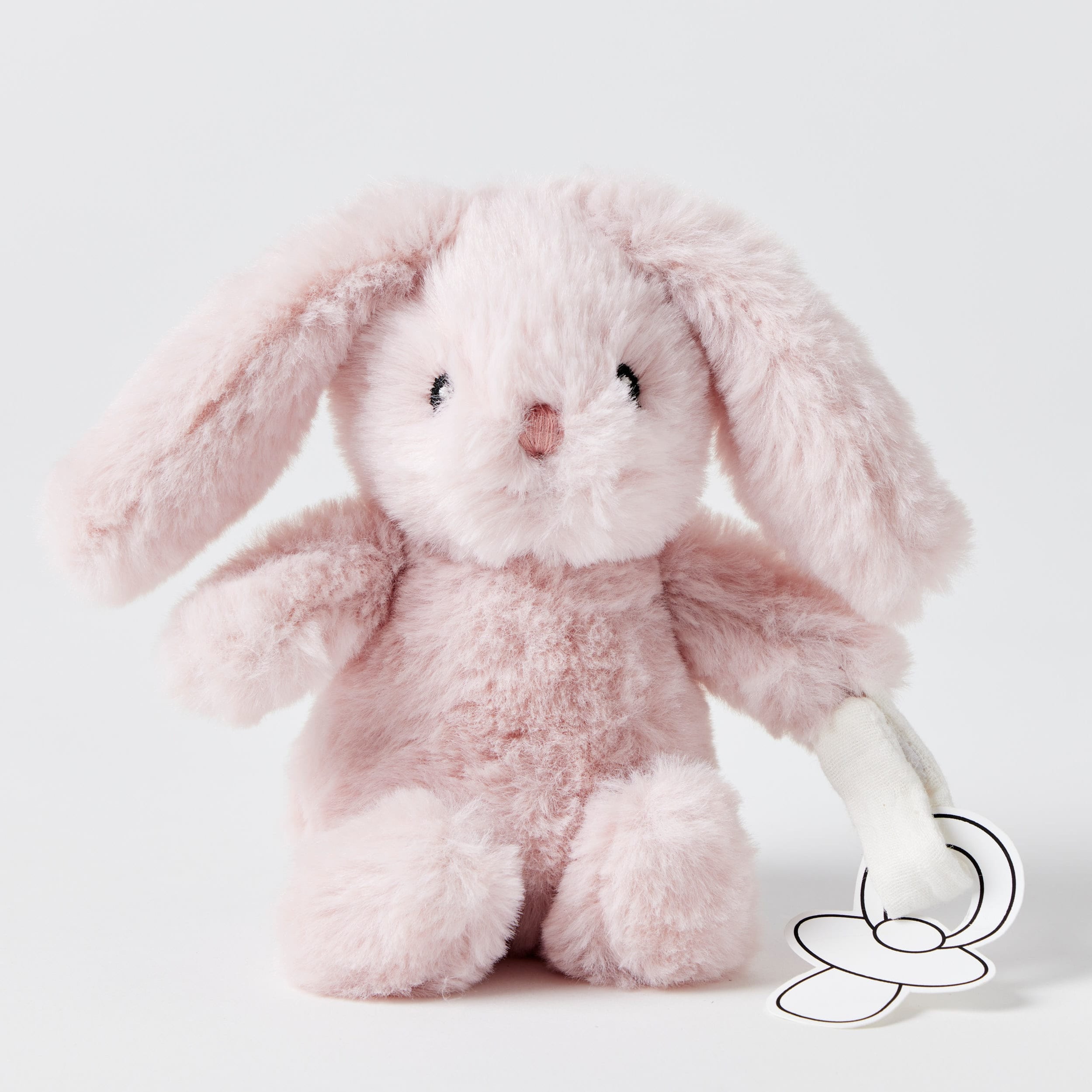 Jiggle Giggle Bunny Dummy Clip - Pink