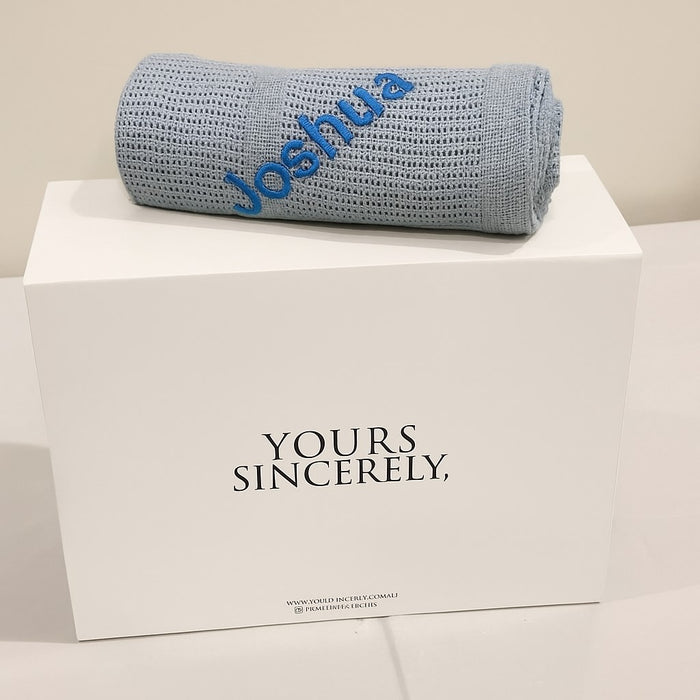 Bubba Blue Cellular Blanket - Grey