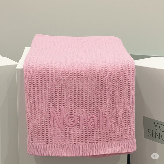 Bubba Blue Cellular Blanket - Pink