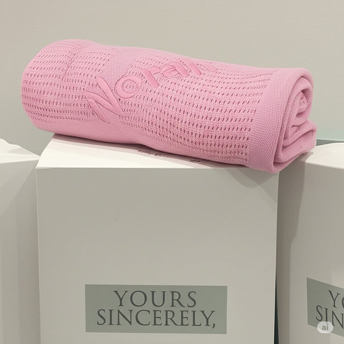 Bubba Blue Cellular Blanket - Pink