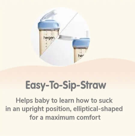 Hegen PCTO™ 330ml/11oz Straw Cup PPSU Grey (9 months and above)