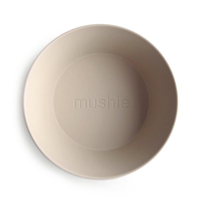 Mushie Dinner Bowls 2 Pack - Round - Vanilla