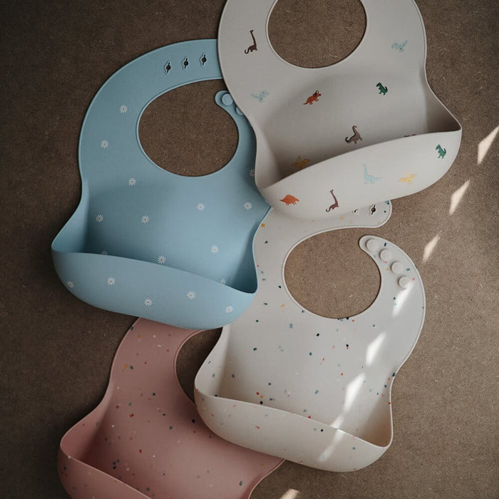 Mushie Silicone Bib - Dinosaurs
