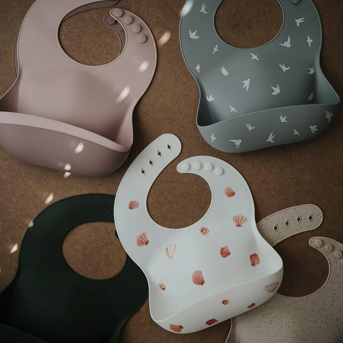 Mushie Silicone Bib - Warm Taupe
