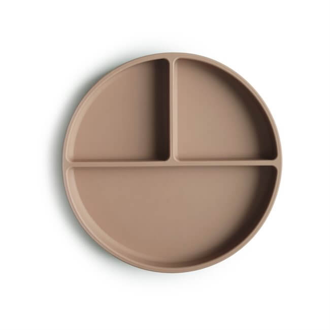 Mushie Silicone Suction Plate - Natural
