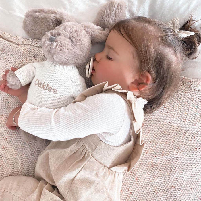 Precious Set - Taupe Bunny (Cream Blanket)