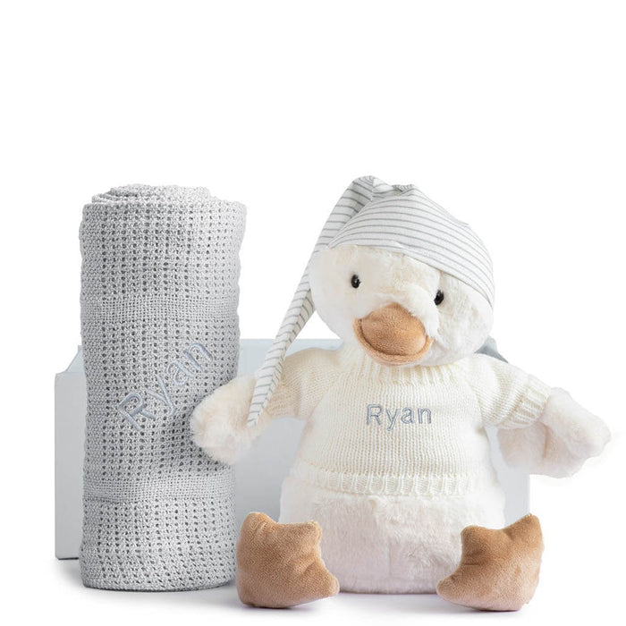 Ducky Set - Grey Blanket