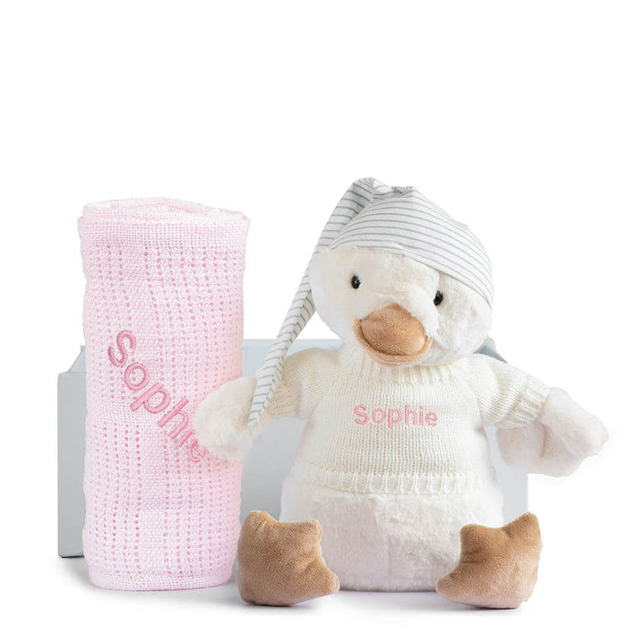 Ducky Set - Pink Blanket