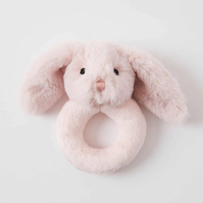 Cuddle Rattle Set - Pink (Beige Blanket)