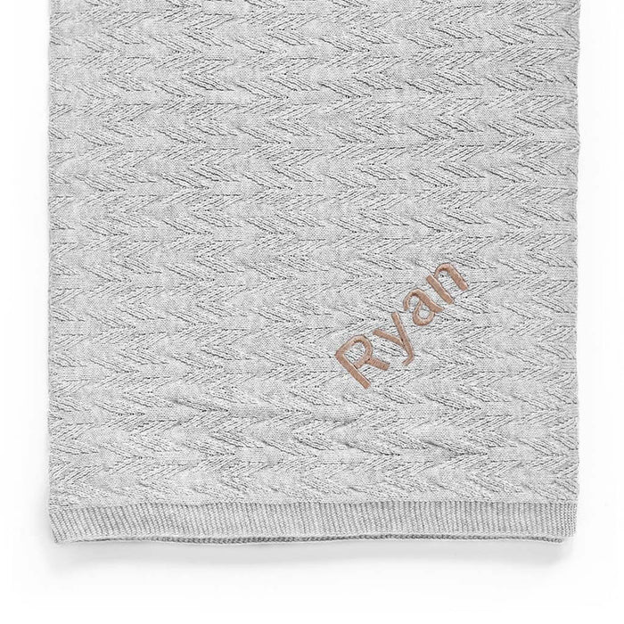 Cozy Knit Blanket - Grey